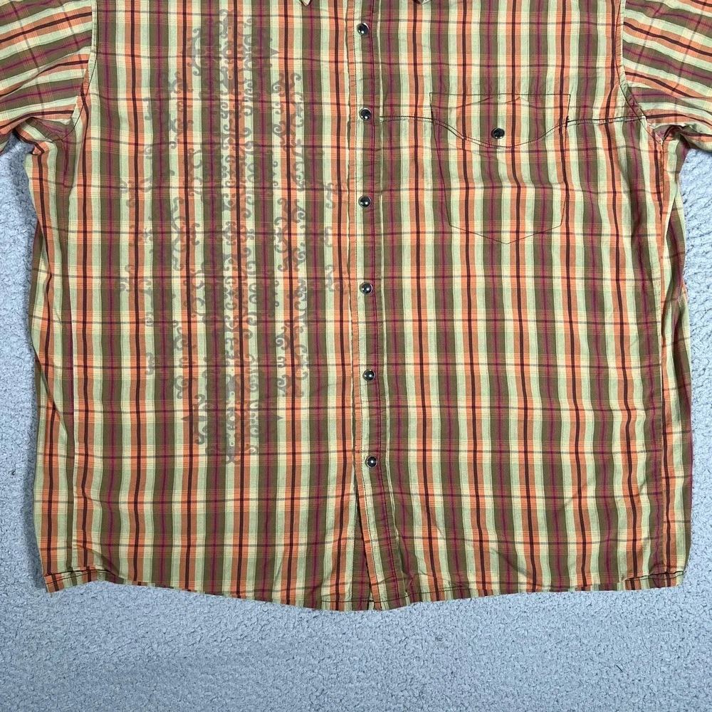 Mountain Hardwear‎ Shirt Mens XL Brown Outdoor Button Up Pocket Casual Preppy
